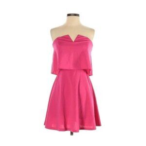 Love...ady Pink Strapless Cocktail Dress